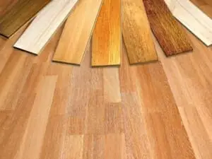 Assortment of hardwood species samples