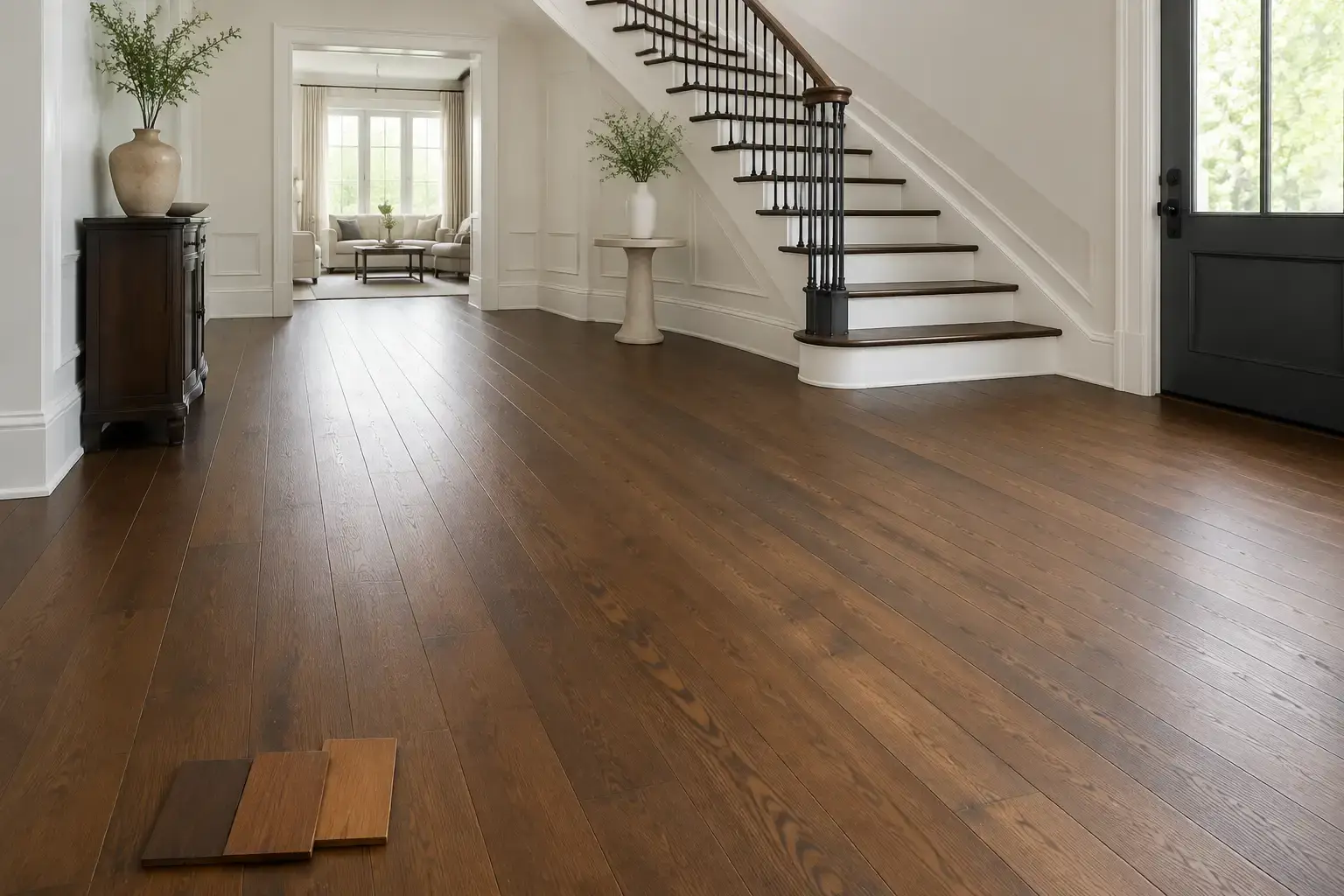 Hardwood Floor Sanding and Refinishing 10 stain color change