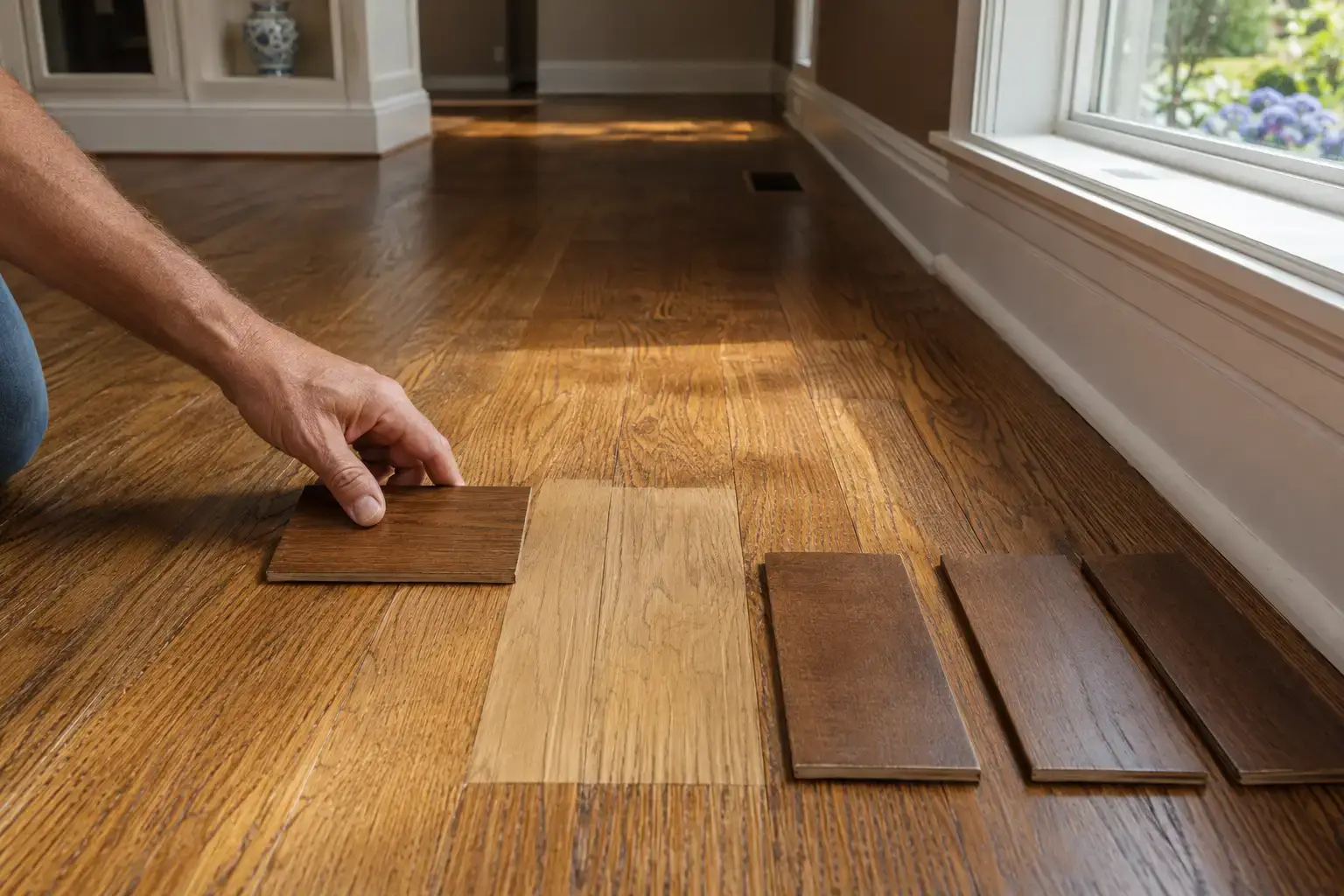 Hardwood Floor Repair 9 stain matching